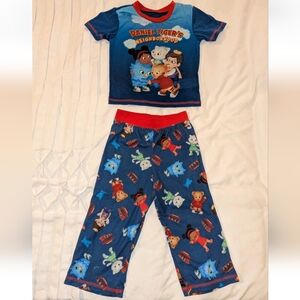 Boys Daniel Tiger Two-Piece Pajama Set Size 3T w/ Short Sleeve & Long Pants